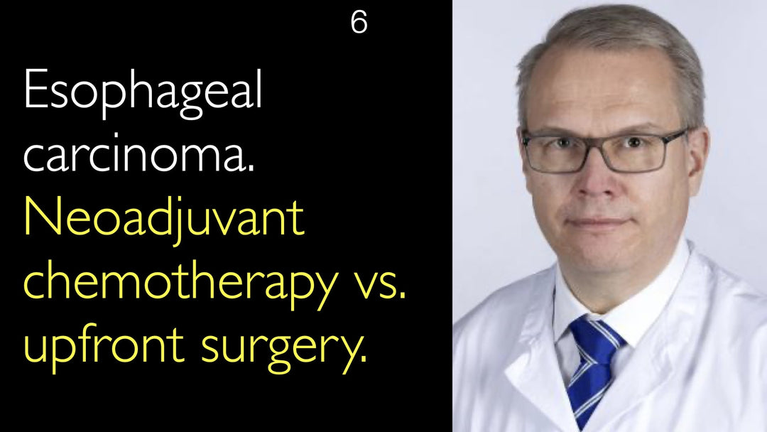 Ruokatorven syöpä 
 Neoadjuvantti kemoterapia vs. ensisijainen leikkaushoito. 6
