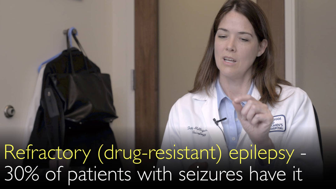 Refraktaarinen epilepsia. Noin 30 prosentilla epilepsiapotilaista sairastus on lääkkeille resistenttiä.