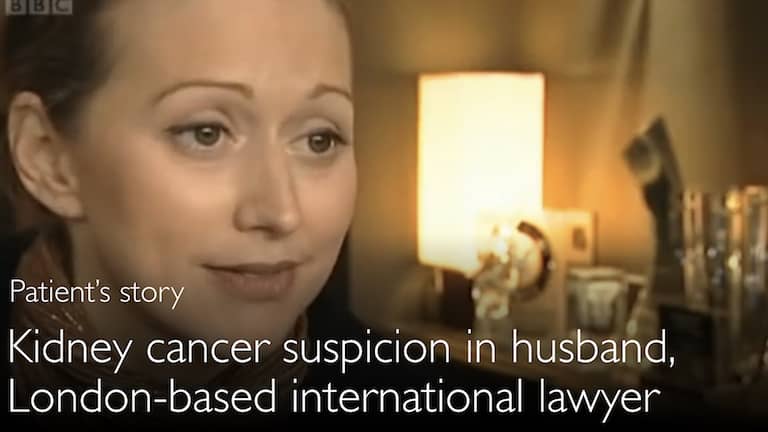 Asiakkaan suositus. Kansainvälisen lakitoimiston kumppani. Syöpäepäily.