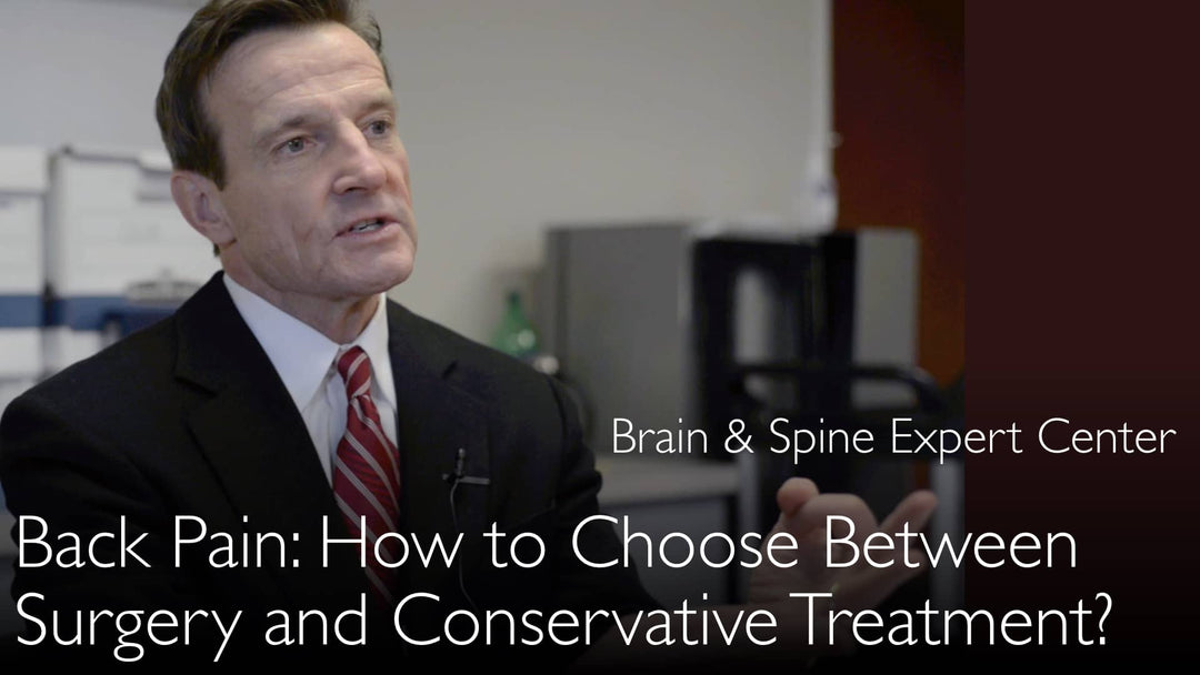 Treatment of back pain. Surgical operation or not? 1